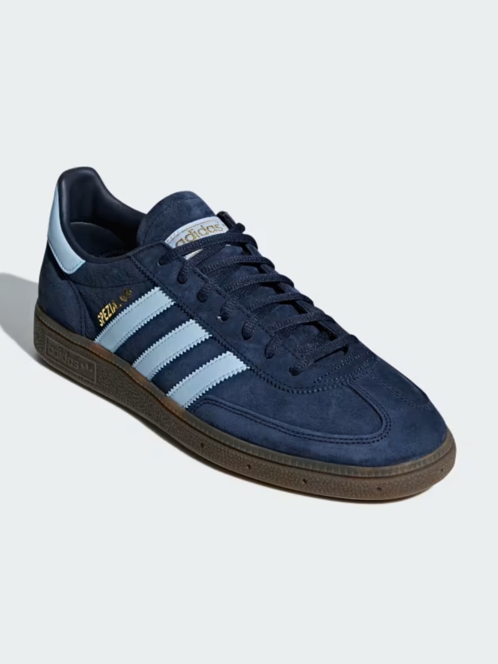 adidas Handball Spezial Collegiate Navy Clear Sky Juniors Sneakers size 6 NWOB